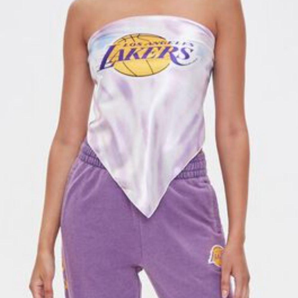 Lakers graphic scarf top